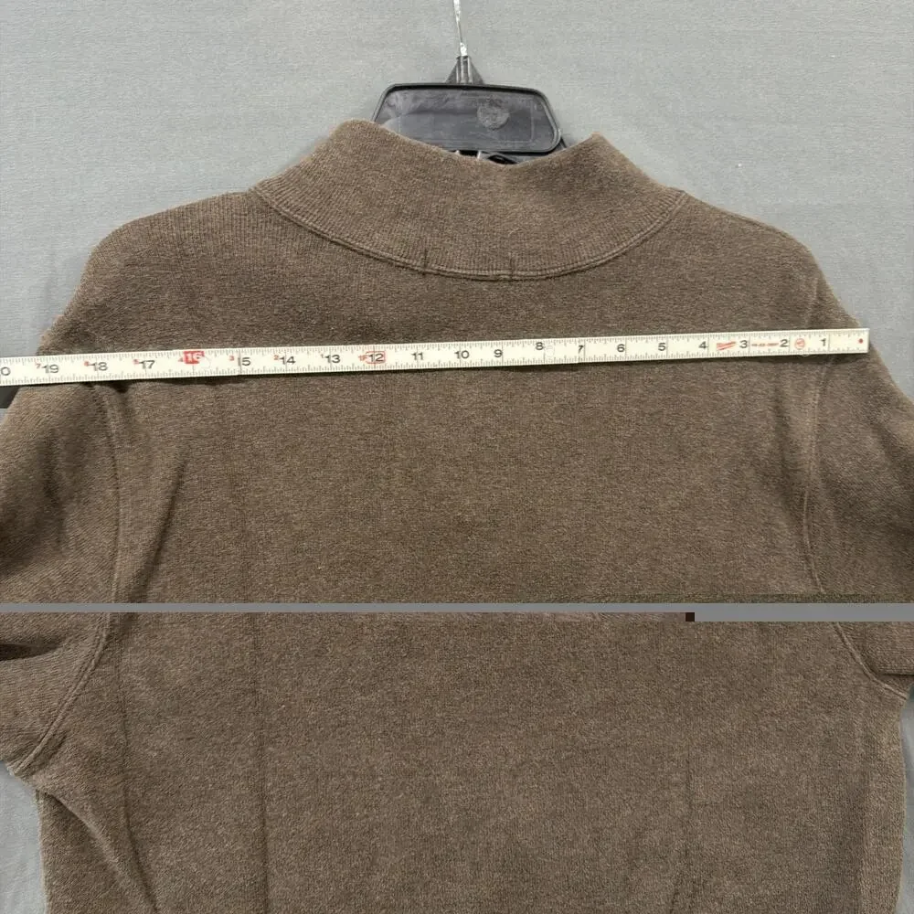 Lands End Men’s Sweater Quarter Zip Size M Baumwoole